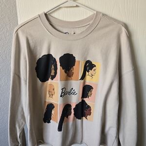 Barbie Graphic Beige Sweatshirt